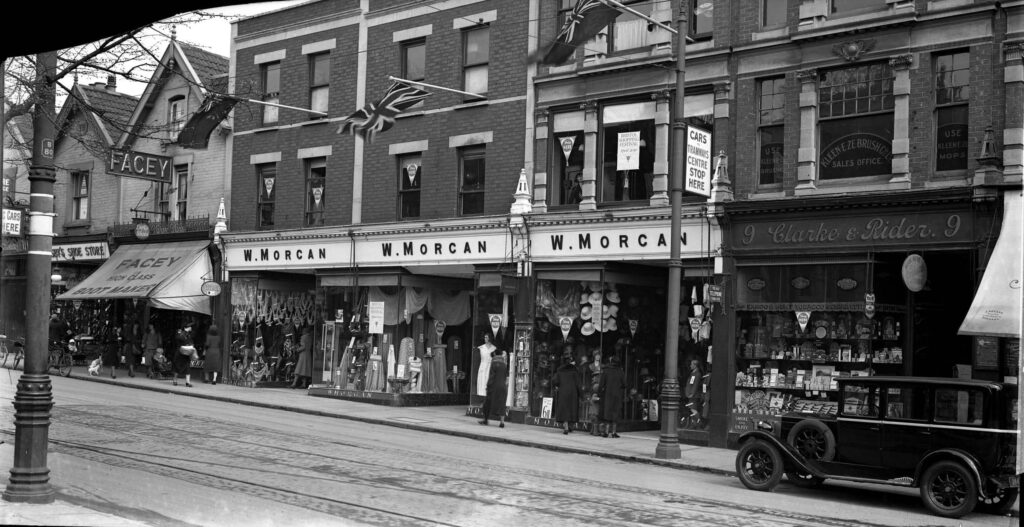 Morgans: The original location of Morgan’s.  No. 9 became Stefani’s in the 60s and later a branch of Kiosks. 